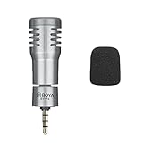 モバイルマイク, BOYA P4 ミニマイク 小型マイク 360° 全方向性マイク スマホ用 軽量 外付けマイク 録音 仕事 プライベート対応 3.5mmプラグ 携帯電話 タブレットなど対応 録音携帯電話コンピュータータブレットライブvlogショートビデオ撮影（3.5mm TRRS)