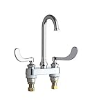 Chicago Faucets 895-317FCABCP Deck Mount 4-Inch Centerset Lavatory Faucet, Chrome [並行輸入品]