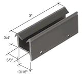 C.R. LAURENCE M6195 CRL 1-1/32" Wide Sliding Shower Door Bottom Guide C.R. Laurence [並行輸入品]