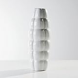 Torre & Tagus 902153B Blimp Ceramic Bullet Vase Tall, White [並行輸入品]