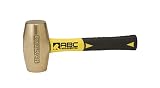 8インチのグラスファイバーハンドルとABCハンマー社ABC5BFS 5ポンドブラスハンマー