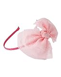 Bijoux & Bee(ビジュー&ビー) チュールのふんわりリボンヘアバンド<日本製> ピンク