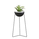[roomnhome] スタンドプランター 植木鉢 モノスタンド植木鉢 サボテン鉢/花鉢 容器 プランター B Type (Black)