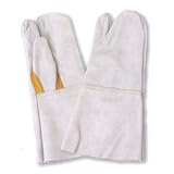 【床革製手袋】 牛床革3本指溶接用　8301-7Y　サイズ：フリー 【NB】