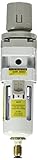 PneumaticPlus SAW3000M-N03BDG Air Filter Regulator Combo Piggyback, 3/8 Pipe Size, NPT-Auto Drain, P