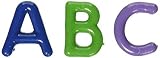 Creativity Street AC3253DI Plastic Cube Uppercase Letter Bead Assorted Color 2 Height 8 Width 9 Leng