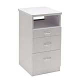 ＜ FV ＞ BISICネイルサイドテーブル ホワイト 幅40cm×奥行45cm×高さ75cm [ 多用途 スリムデスク ミニテーブル サイドテーブル ネイルテーブル ネイルデスク 平机 作業台 デスク テーブル 机 セルフネイル ]◆