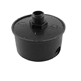 uxcell フィルターマフラー スレッドエアインテーク サイレンサー コンプレッサーパーツ 1.65cm