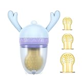 離乳食フィーダー赤ちゃん用 フルーツ おしゃぶり フードフィーダー 離乳食始め ベビー食器 離乳食期 シリコン乳首組み合わせ(S,M,Lサイ