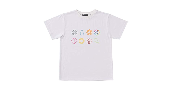 Amazon ポケモンセンターオリジナル Tシャツ Gym Badges Kt White M おもちゃ雑貨 おもちゃ