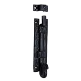 Adonai Hardware 6" Black Antique Iron Door Bolt