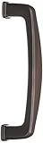 Cosmas 4390FB Flat Black Cabinet Hardware Handle Pull - 3-1/2" (89mm) Hole Centres