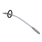 Semaxy ペニスプラグ 男性用 中空コックプラグ 超長25cmプラグ 3ビーズ シリコン連続 リング2個付き smプレイ 携帯便利 リング取付可