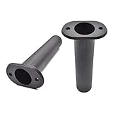 MARINE CITY 90° ブラック ABS プラスチック フラッシュマウント 釣り竿ホルダー (2個)