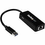 StarTech.com USB 3.0 - ギガビットイーサネットLANアダプタ ブラック USBポート付き USB31000SPTB