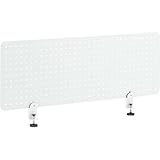 アール・エフ・ヤマカワ:メタルデスクトップパネル W800 ホワイト クランプ型 SHDTP-PWH8