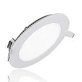 S&G LED Flat Panel Lighting, Round Ultrathin Kitchen Ceiling Lighting, 6W 400LM 4000K(Natural White)