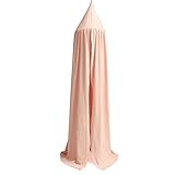 KING DO WAY 240*50cm 蚊帳 ベビーベッド 天蓋 蚊帳 天蓋カーテン かわいい 害虫 侵入 防ぐ 防虫 快適な安眠へ クラシック調 取り付け簡単 モスキートネット ピンク