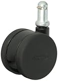 Shepherd Pilot Series 60mm Diameter Unhooded Die Cast Twin Nylon Wheel Caster, 5/16 Diameter x 1/2 L
