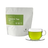 Tea-sy 粉末緑茶 パウダー 100g チャック付き袋 水に溶ける ティーバッグ不要