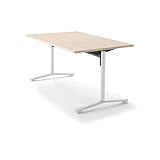 コクヨ   ミーティングテーブル DAYS OFFICE FLIP TOP XY-TFT158FSAAMC0 幅150×奥行80CM 天板ホワイト