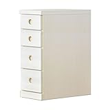 アルファタカバ 押し入れ用すき間収納(奥行55cm) 2.5cm刻み選べる押入れ収納 すきま収納 幅27.5cm4段(高さ68cm)ホワイト