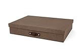 Bigsobox SVERKER  書類入れボックス(キャンバスダークブラウン) 9341/C48