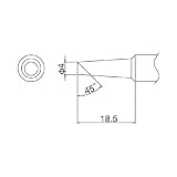 白光/白光 こて先 6.5C型【T19-C65】(4096428) [その他] [その他]