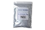 【WOLF WORKS】シルバーラメフレーク0.05mm 5g 他の各カラー、5g～1000gまで選べます♪