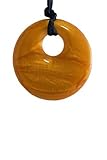 Pendant Teething Necklace Gold by MummaBubba Jewellery