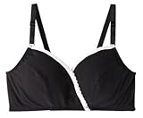 Angeliebe エンジェリーベ マタニティ インナー 授乳 兼用 ブラ トップ 産前 産後 出産準備 授乳ブラ ノンワイヤー ブラジャー パッド付 M ブラック 24150 24150120