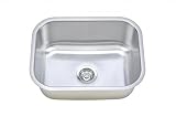Wells Sinkware CMU2318-9 18-Gauge Single Bowl Undermount Kitchen Sink, Stainless Steel [並行輸入品]