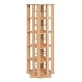 回転コミックラック　5段　ナチュラル色　NS-JO0011