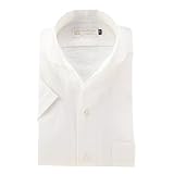 [ウィンザーノット] WindsorKnot 半袖 ハーフムーンラウンド ワンピースカラーシャツ シアサッカー 白 日本製 綿100% スリム ドレスシャツ