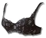 ローズマダム rosemadame マタニティ 授乳ブラ ワイヤー入り ブラジャー ストラップオープン レース 【Lovely】 ブラック D75 101-9002-01