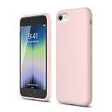 【elago】iPhone 2022 SE3/SE2 ケース シリコン 薄型 スリム ソフト カバー 耐衝撃 吸収 指紋 防止 リキッドシリコン スマホケース [iPhoneSE3/iPhoneSE2/iPhone8/iPhone7 対応] SILICONE CASE ラブリーピンク