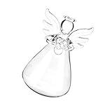 Baoblaze ガラス　花瓶　水耕栽培　 装飾　ボトル　ぶら下げ　結婚式　容器　天使型　部屋　飾り