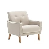 【カリモク正規品】 ノバリエ by karimoku 21ソファー 1シーター  ベージュ U37102AEG【amazon限定ブランド】