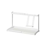 キッチンタブレットスタント 収納棚 キッチン収納 キッチンラック キッチンスタンド 約幅29×奥行13.6×高さ18.5cm ホワイト HZ-TS