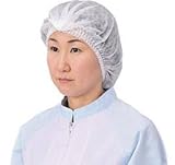 ヘアキャップ・白50枚入・良質・不織布・衛生・使い捨て【フラワーキャップライト】