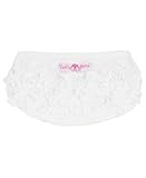 ラッフルバッツ(RuffleButts) コットンフリルブルマ　ホワイト (12-18m(73-81cm)) [並行輸入品]