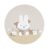 ミッフィー 丸形 ゲーミングマウスパッド かわいい マウスパッド ゲーミングマウスパッド 防水 滑り止め 水洗い 耐久性 おしゃれ マウス用パッド ズ オフィス、自宅兼用 1 Pcs