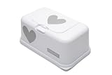 FunkyBox?-?White with Grey Hearts by Funky box