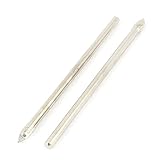 uxcell ガラスタイルドリルビット　丸軸 3mm 幅 超硬チップミラーガラスセラミック　メタル　2 個入り