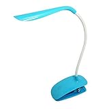 LEDniceker Minimalism Clip-on LED Table Lamp/Desk Reading Light, USB Charge Cable, Free Twisted Tube