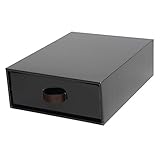 カラー収納ボックス3個セット (ブラック)