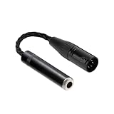 ipovoq 4 pin xlr to trs ケーブル 4 pin xlr to 6.3 mm ケーブル xlr 4 ピン 6.3 mm trs フォン ケーブル 単結晶銅 10cm xlr trs 変換 xlr キャノン 変換 6.35 mm オーディオ ケーブル 【6.35mm 2極 に対応できません】 (xlr 4pin to 6.35mm 3 pole female)