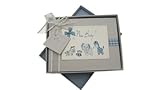 White Cotton Cards New Baby, Small Photo Album, Blue Toys by WHITE COTTON CARDS