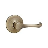 Kwikset Dorian Hall/Closet Lever in Antique Brass [並行輸入品]