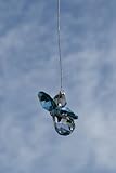 (DECEMBER - BLUE ZIRCON) - Hanging Crystal Guardian Angel Birthstone Suncatcher DECEMBER - BLUE ZIRC